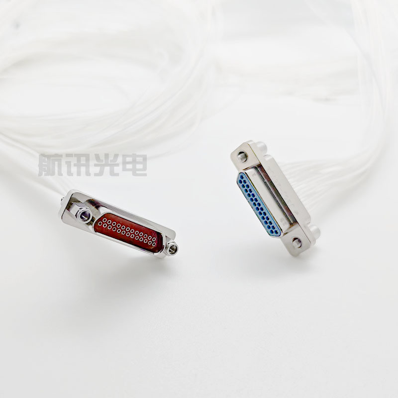 J30j-25tjl 25 Pin Rectangular Connector with Cable Male Plug Mili-tary.